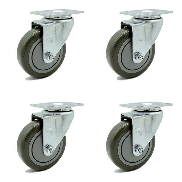 Regency 600CSW415 U-Boat Utility Cart Caster Replacement Set -